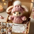 thumbnail image 7 of Handmade Mini Bunny Hug Cute Easter Gift, Mini Bunny Hug Cute Easter Gift, Mini Plush Rabbit in Box with Card, for Easter Basket Stuffers, Plush Rabbit in Box, Comfort Giftfor Friends Family (#B), 7 of 7