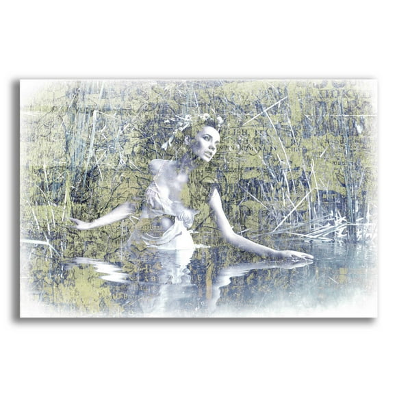 Epic Art 'Swan Lake' by GraphINC, Acrylic Glass Wall Art, 24"x16"