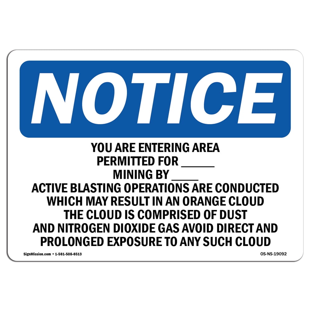 Rigid Plastic Safety Notice OSHA Safety First Sign - Fireplace Gas ...