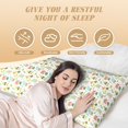 thumbnail image 4 of Disketp Summer Beach Gnomes Print Body Pillow Cover - Super Soft 20x54 Body Pillow Case,Long Side Hidden Zipper, 4 of 8