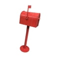 thumbnail image 4 of Buzón de correo Buzón de correos Buzón de correos Decoración resistente a la intemperie Buzón de metal rojo Regalos Porta periódicos Caja Buzón de car, 4 of 8