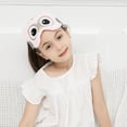 thumbnail image 2 of Dormir de felpa luz sombra de ojos cubierta con los ojos vendados con correa elástica para niños adultos noche dormir púrpura dormir con los ojos vendados, 2 of 3