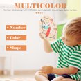 thumbnail image 4 of KAKOWELY Kids Clock Children Clock Toy Cartoon Clock Model Time Cognition Clock Toy Kids Educational Toy5.87"X5.87"X0.47", 4 of 4