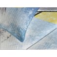 thumbnail image 4 of Ambesonne Whale Quilted Bedspread Set 3 Pcs, Fish Tail Ocean Full Moon, Queen Size, Yellow Grey Blue, 4 of 5