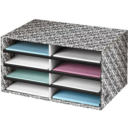 Bankers Box Decorative Eight Compartment Literature Sorter Letter N789 Fancy Decorative Bankers Box File Storage