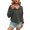 Dark Gray, variant on Feancey Corduroy Long Sleeve Shirts for Women Half Button Collar Pullover Tops Fall Casual Lightweight Sweatshirt Solid Color Loose Tunic Tees White S