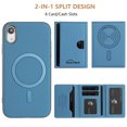 thumbnail image 5 of Allytechgroup Wallet Case for iPhone XR, RFID Blocking PU Leather Stand Phone Shell with Credit Card Slot Shockproof Protective Back Cover for iPhone XR Women Men, Lightblue, 5 of 8