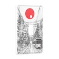 thumbnail image 2 of Yayeee Toggle Light Switch Wall Plate 1-Gang 4.5"x2.7" Home Decorative Outlet Cover, White Streets, 2 of 7