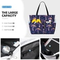 thumbnail image 3 of KdxioFloral Hippie Mushrooms for Beach Bag for Women Large Beach Tote Bag Waterproof Sandproof Swim Bag with Zipper Pockets Beach Vacation Travel, 3 of 7