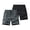 Black+Gray, variant on URSOFINE 2 Pack Men's Quick Dry Hiking Shorts Lightweight Running Gym Outdoor Active Shorts with Zipper Pockets
