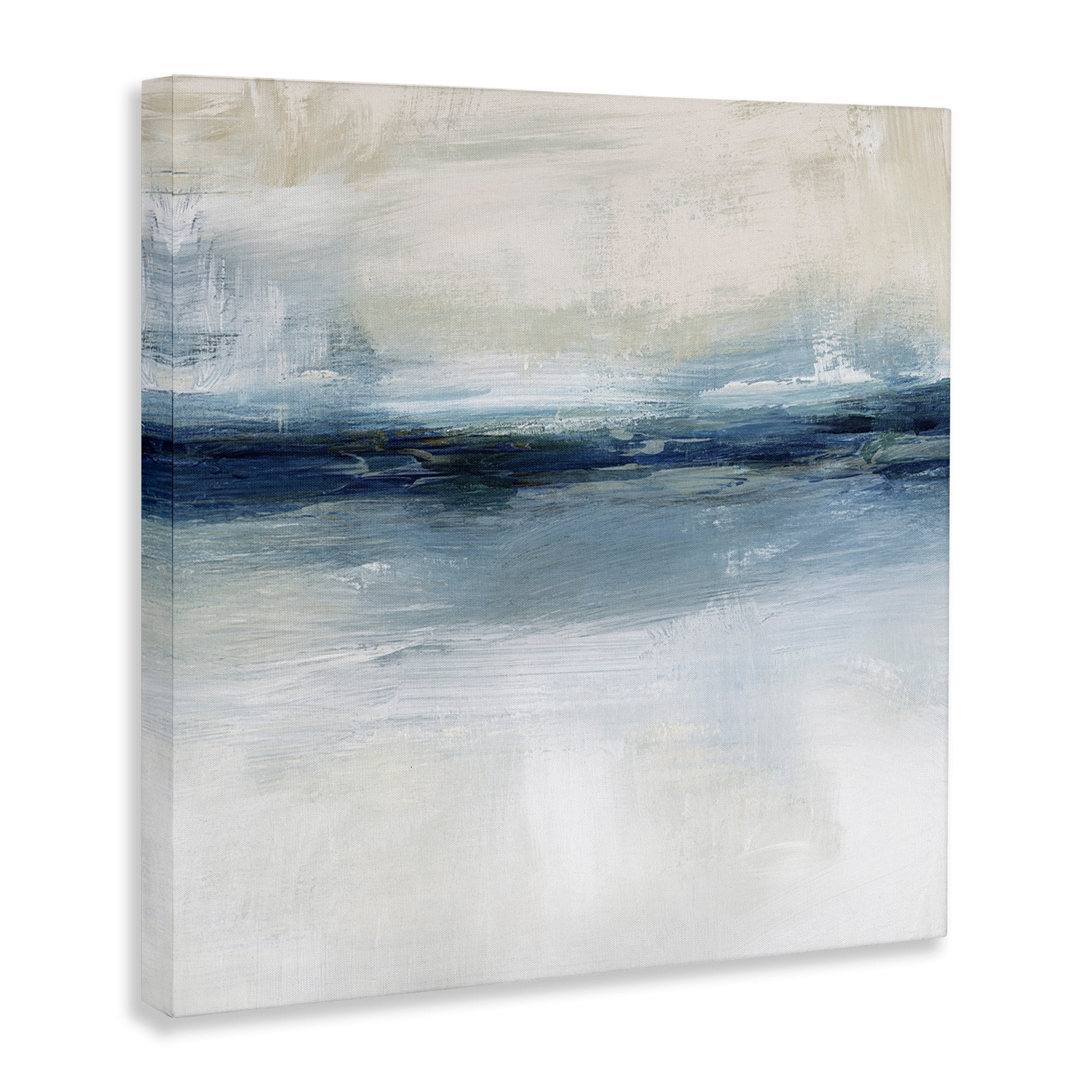 Stupell Industries Timeless Nautical Gloomy Sea Horizon Line ,24 x 24, Design by Nina Blue