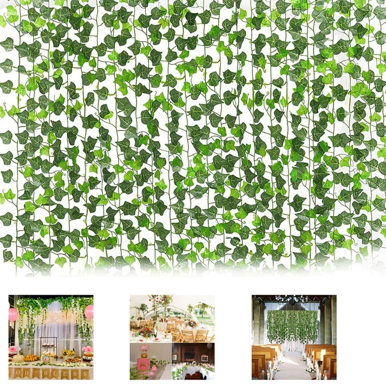 12pcs Artificial Ivy Garland Fake Vine Hanging Plants For Home