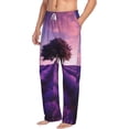 thumbnail image 6 of Salouo Lavender Field Sunset Print Pajama Pants for Men, Lounge Pants Elastic Waistband Casual Men's sleepwear Loungewear Sleep Pajama Pant -Large, 6 of 7