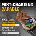 thumbnail image 4 of Cable USB C a Lightning DEWALT reforzado, trenzado, 1,2 m, 4 of 9