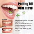 thumbnail image 4 of Coconut Oil Pulling with Tongue Scraper, Pulling Oil Mouthwash, Peppermint Essential Oil Mouthwash for Oral Care, Teeth Whitening & Fresh Breath, 4 of 5