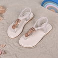 thumbnail image 2 of Staki Sandals for Teens Toddler Girls Sandals Little Girls Kids Summer Shoes Toddler Sandals(White,2 Big Kid), 2 of 6