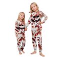 thumbnail image 6 of Horror Print Sleeve Holiday Loungewear Outfit, Family Halloween Pajamas Matching Sets, 6 of 7