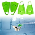 thumbnail image 5 of Silicone Swimming Fins Travel Size Flippers Short Snorkeling Fins Comfortable Swim Training Fins for Lap Swimming Pool, 5 of 10