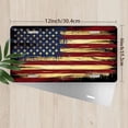 thumbnail image 2 of License Plate, Grunge American Flag Decorative Front,Personalized Stainless Steel License Plate Cover For Men Women,12.2" X 6.2", 2 of 6