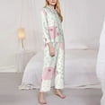 thumbnail image 4 of Bingfone Womens Pajama Sets Cute Pigs Print,Long Sleeve Loungewear Pajamas Set-Medium, 4 of 9