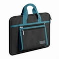 thumbnail image 1 of Bolsa Impermeable para Computadora Portátil, para Tableta, Bolso de Mano, Maletín Portátil para Computadora Portátil de 13,3 A 14 Pulgadas, Color Negro y Turquesa, 1 of 5