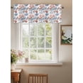 thumbnail image 2 of Orange Blue Coral Curtain Valances for Windows, Summer Coastal Beach Fish Ocean Kitchen Valance Window Treatment, Light Filtering Block Curtains for Bathroom/Bedroom/Living Room 42'' x 18'', 2 of 9