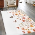 thumbnail image 4 of Rectangle Area Rug 4x6ft,Retro Watercolor Floral Butterfly Washable Carpet Non-Slip Runner Accent Rugs Indoor Floor Mat for Bedroom Living Room Decor,Spring Ombre Flower Leaf, 4 of 9