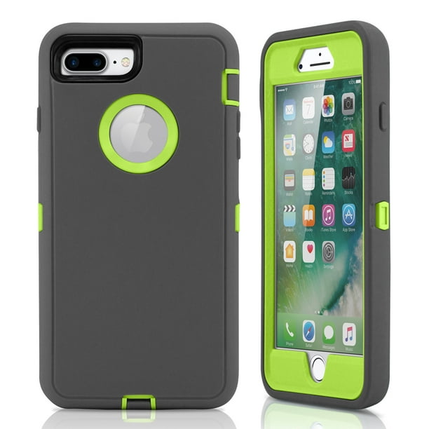 For iPhone 7 Plus Case Rugged Shockproof Case Protective Cover - Walmart.com