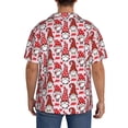 thumbnail image 7 of Goofa Christmas Gnome Printed Men's Casual Short-sleeved Shirt,Lightweight Breathable Button-down,Summer Casual men's top,Versatile Fashion shirt-Large, 7 of 7
