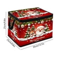 thumbnail image 3 of Collapsible Christmas Storage Box with Lid Large Capacity Foldable Holiday Organizer Bin for Clothes Toys Blankets Xmas Decor, 3 of 6