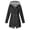 Black1, variant on Girls Rain Jacket 2026 Lightweight Waterproof Windproof Rain Coat Drawstring Zip Up Windbreaker Outdoor Trench Coat (Black2/5-6 Years)