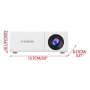 Mini Portable HD Projector with Auto Keystone Correction for Home Theater and Outdoor Movies, 1 Count