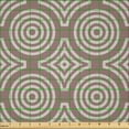 thumbnail image 2 of Ambesonne Earth Tones Fabric by the Yard Microfiber, Geometric, 10 Yards, Pale Mauve Taupe, 2 of 4