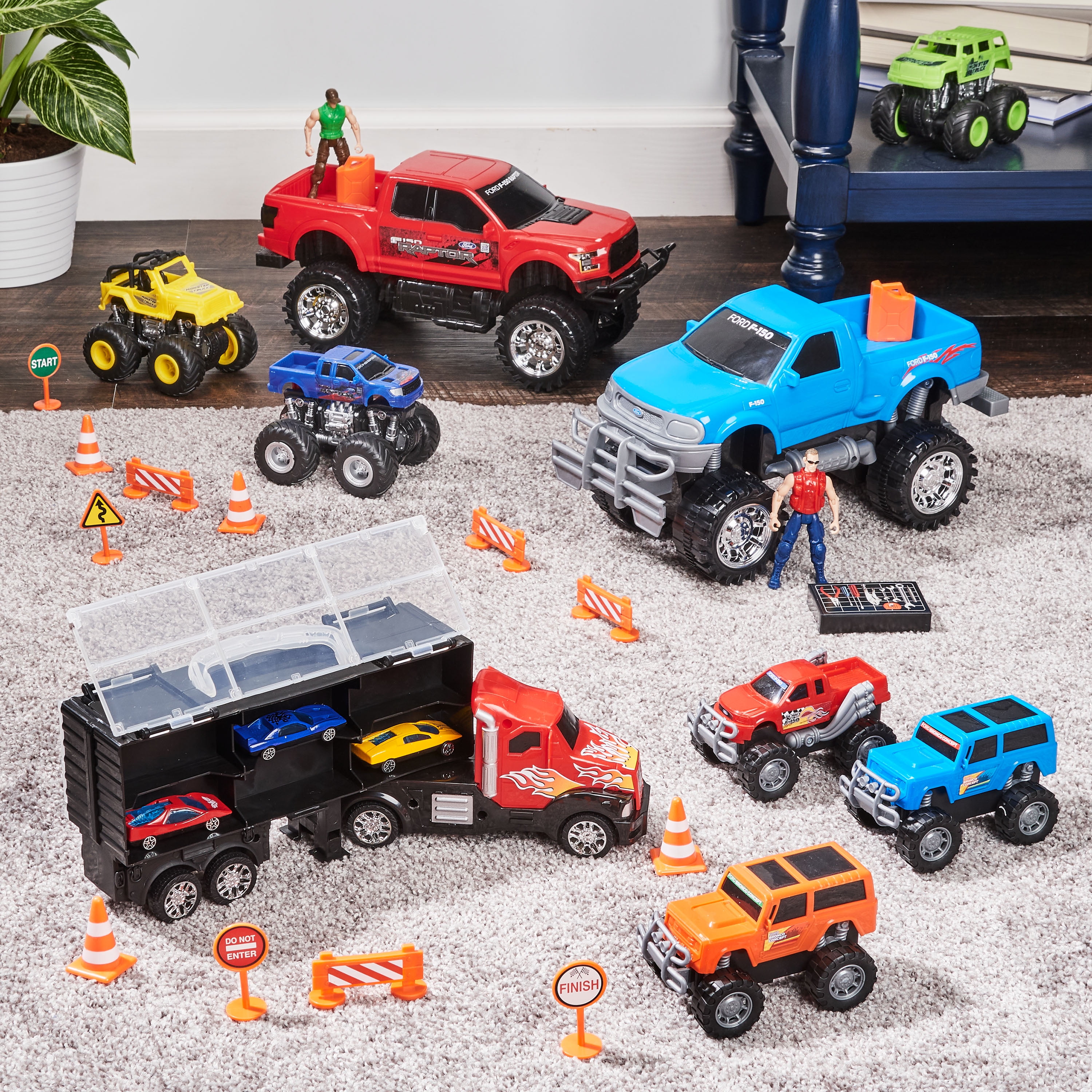 kid connection jumbo vehicles play set