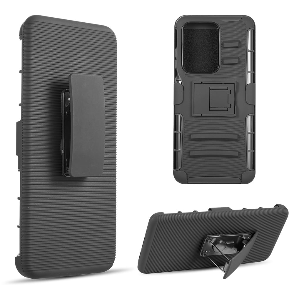 Samsung Galaxy S20 ULTRA (6.9") Phone Case Kickstand FullBody Belt Clip Swivel Holster Defender