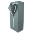 thumbnail image 4 of Armario De Ropa No Tejida, Armario De Ropa, Organizador De Almacenamiento De Ropa Colgante Para El Dormitorio Del Hogar ANGGREK Gris-plata, 4 of 8