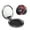 Round Shape, variant on Picia Red Flame Wolf Head for Compact Vanity Mirror , Travel Makeup Mirror , Portable Magnifying Cosmetic Mirror for Daily, Work, Business-Round Shape