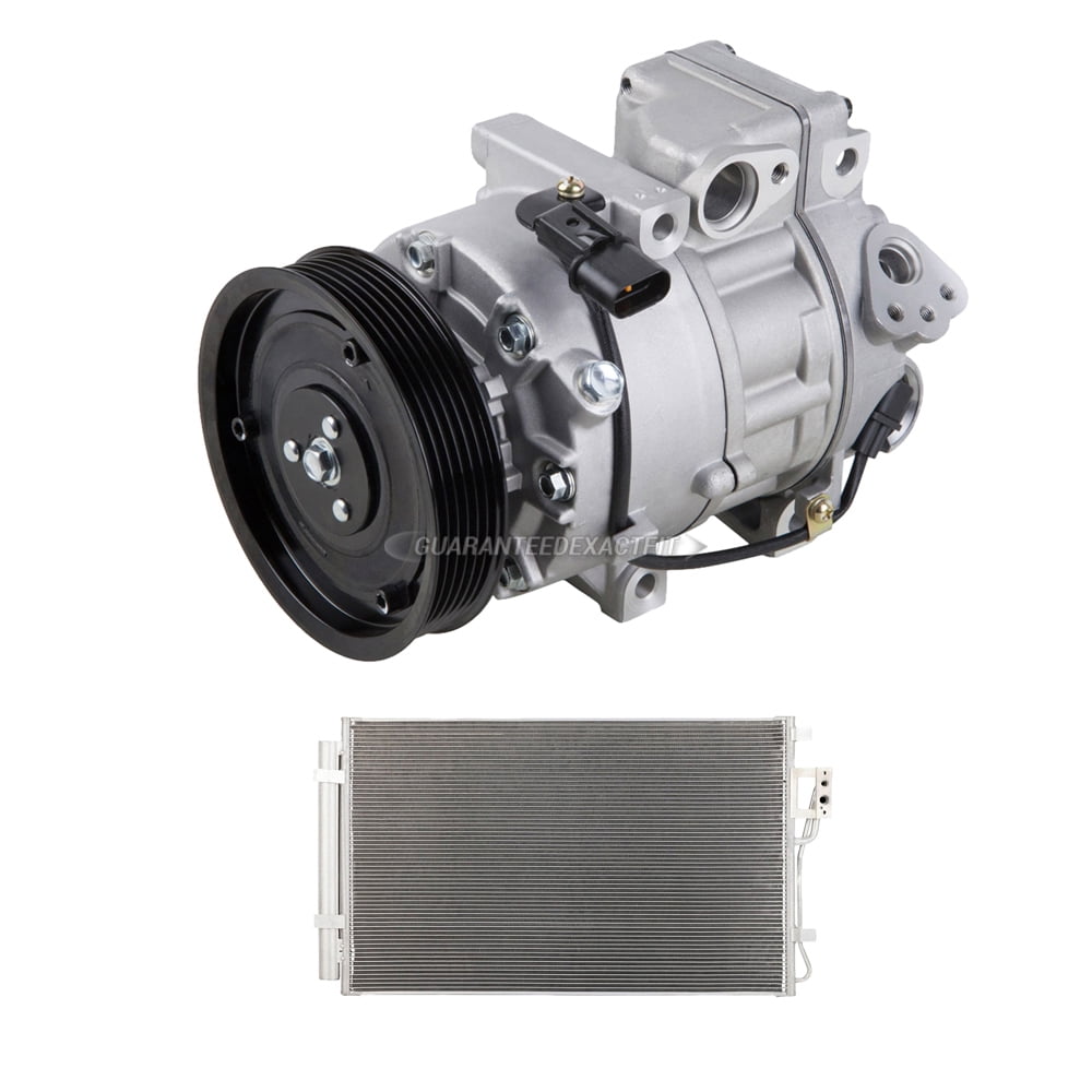 For Kia Sorento 2012 2013 2014 2015 AC Compressor w/ A/C Condenser