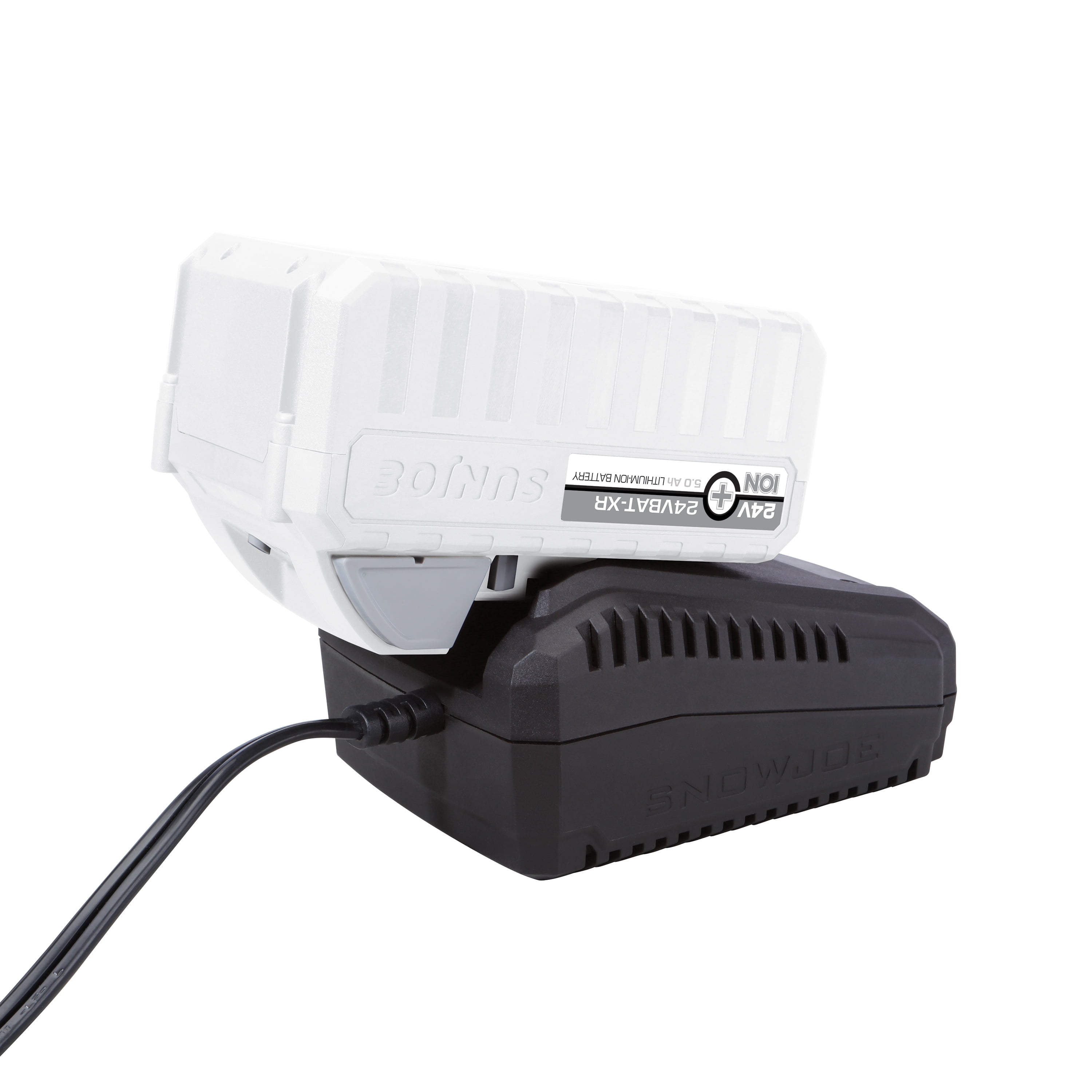 Snow Joe Certified Authentic 24-Volt Starter Kit, 2 x 5.0-Ah Battery & Dual-Port Charger