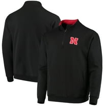Men's Colosseum Black Nebraska Huskers Tortugas Logo Quarter-Zip Jacket