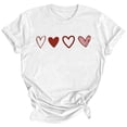 thumbnail image 3 of Women's Casual Valentine's Heart Print Letter Round Neck Short Sleeve T Shirt Workout Shirt Athletic T Shirt Women Synthetic Long Sleeve Shirt Women Shirts for Women Long Sleeve Long Sleeve Woman, 3 of 3