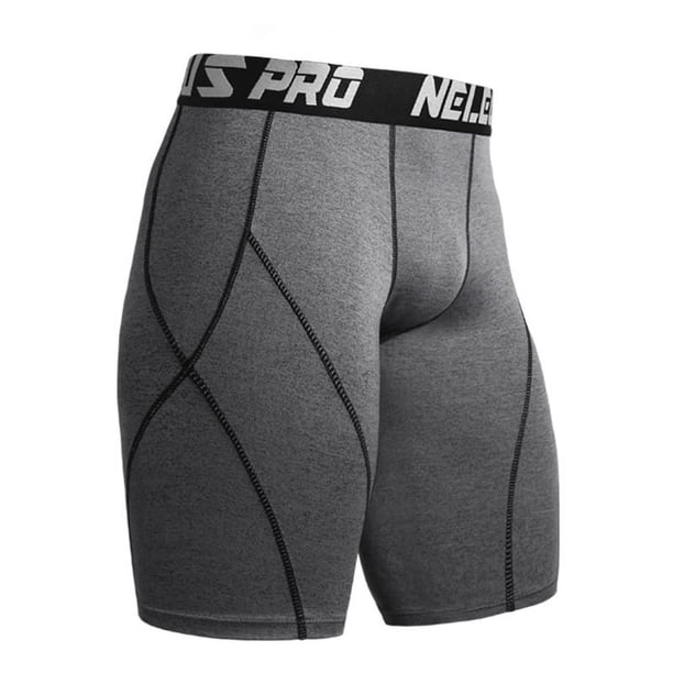 Pantalones cortos deportivos ajustados para hombre, elásticos, de secado rápido, para baloncesto, yoga, entrenamiento, correr, fitness