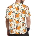 thumbnail image 2 of Wukai Squirrel With Colorful Tail Print Men's Short-Sleeved Mesh T-Shirt,Quick-Dry Short Sleeve Workout T-Shirt-5X-Large, 2 of 8
