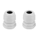 thumbnail image 2 of Regun Conector de Cable de nailon-10PCS/set PG7-PG21 IP68 Conector de glándula de Cable de plástico de Nailon Blanco Impermeable(PG11（10pcs), 2 of 8
