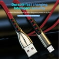 thumbnail image 4 of LBECLEY Type C Cable 10Ft Android Super Cable Charging Micro Usb 5A Cable Fast Alloy Fast Charging Sync Data Cord 5A Usb Cable G8 Plus Red One Size, 4 of 6