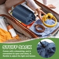 thumbnail image 4 of Uxcell Stuff Sack, 4x7"/5x10"/7x13" Waterproof Outdoor Storage Sack Portable Drawstring Bag for Camping, Grey/Red/Blue 3 Pcs, 4 of 7