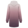 thumbnail image 5 of Spring Savings Clearance Lindreshi Sweatshirts for Women Loose Fit with Hood Women's Fashion Gradient Hooded Pullover Pocket Thin Guards Dress Hooded Dress, 5 of 5