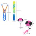 thumbnail image 7 of FZFLZDH Rocket Slingshot Flying Toys with Led Lights - 12 Pcs Slingshot Toy for Kids, Summer Outdoor Game LED Slingshot with 4Pcs Launchers + 4Pcs Arrow Helicopters+4 Parachute Toy, 7 of 7