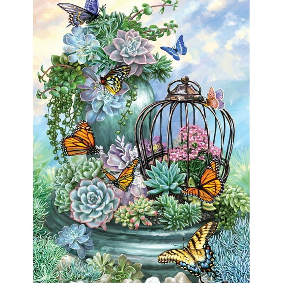 Springbok 500 Piece Butterfly Bliss Jigsaw Puzzle for Adults - Made in USA