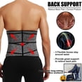 thumbnail image 6 of QRIC Mens Workout Waist Trainer Shapewear Neoprene Corset Sauna Sweat Trimmer Cincher Slimming Double Straps Belt, 6 of 6